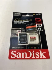 New SanDisk Extreme Plus 128GB microSDXC Card With Adapter