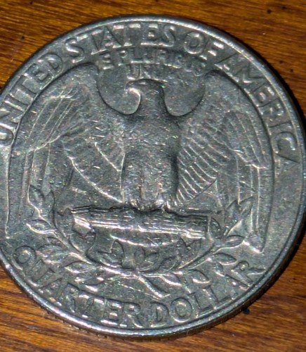 1991-P Washington Quarter Extra Fine & Shiny Struck Through Grease Error - Picture 8 of 11