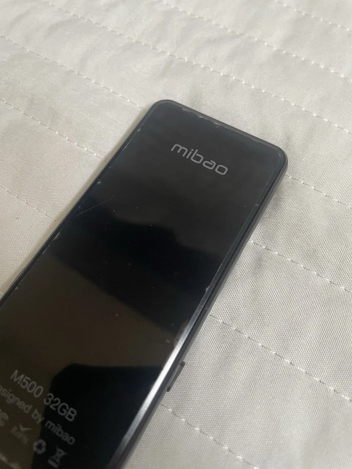 Mibao Music MP3 Player Bluetooth 4.2" Large Screen 32GB Black Slim Portable Size - Image 3 of 4