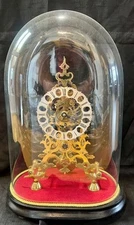 Antique English chain fusee skeleton clock