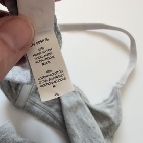 La Perla Studio 2 Everyday Loungewear Gray Triangle Bra - Size 34C - Modal Soft