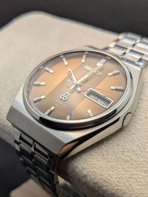 Seiko 1978 Type II Brown Sunray Dial Vintage Watch From Japan