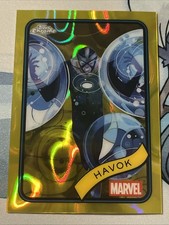 2025 Topps Chrome Marvel Yellow Lava Refractor Havok #19