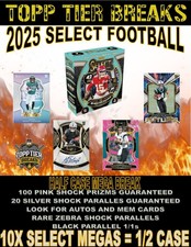 BUFFALO BILLS 2025 PANINI SELECT FOOTBALL 10 MEGA BOX 1/2 CASE BREAK 6509