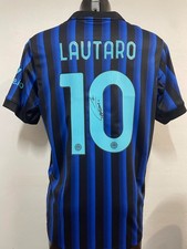 MAGLIA HOME EUROPA "LAUTARO 10" AUTOGRAFATA FIRMA SINGOLA FC INTER 2025/2026