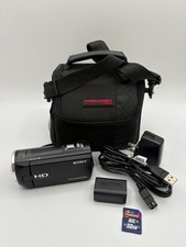 Sony Handycam HDR-CX220 Handheld Full HD Video Camera Camcorder Black Bundle