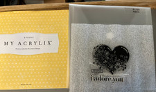 Close to my Heart-My Acrylix Clear Polymer Stamp set-a-1123-ADORE-NEW