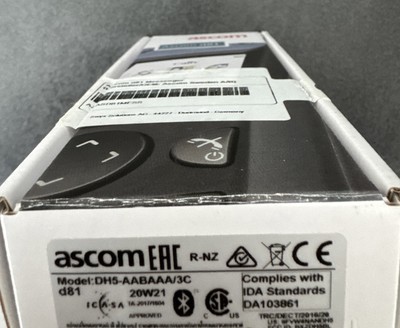 Ascom d81 Messenger DH5-AABAAA/3C incl. power supply charging cradle NEW in o...