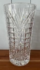 Waterford Ireland 12″ Cut Crystal Vase Irish Hand Cut Criss Cross Pattern VTG