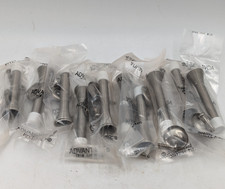 Jumbo Spring Steel Door Stop 3" Silver Advantage Model US15, New Lot Of 10