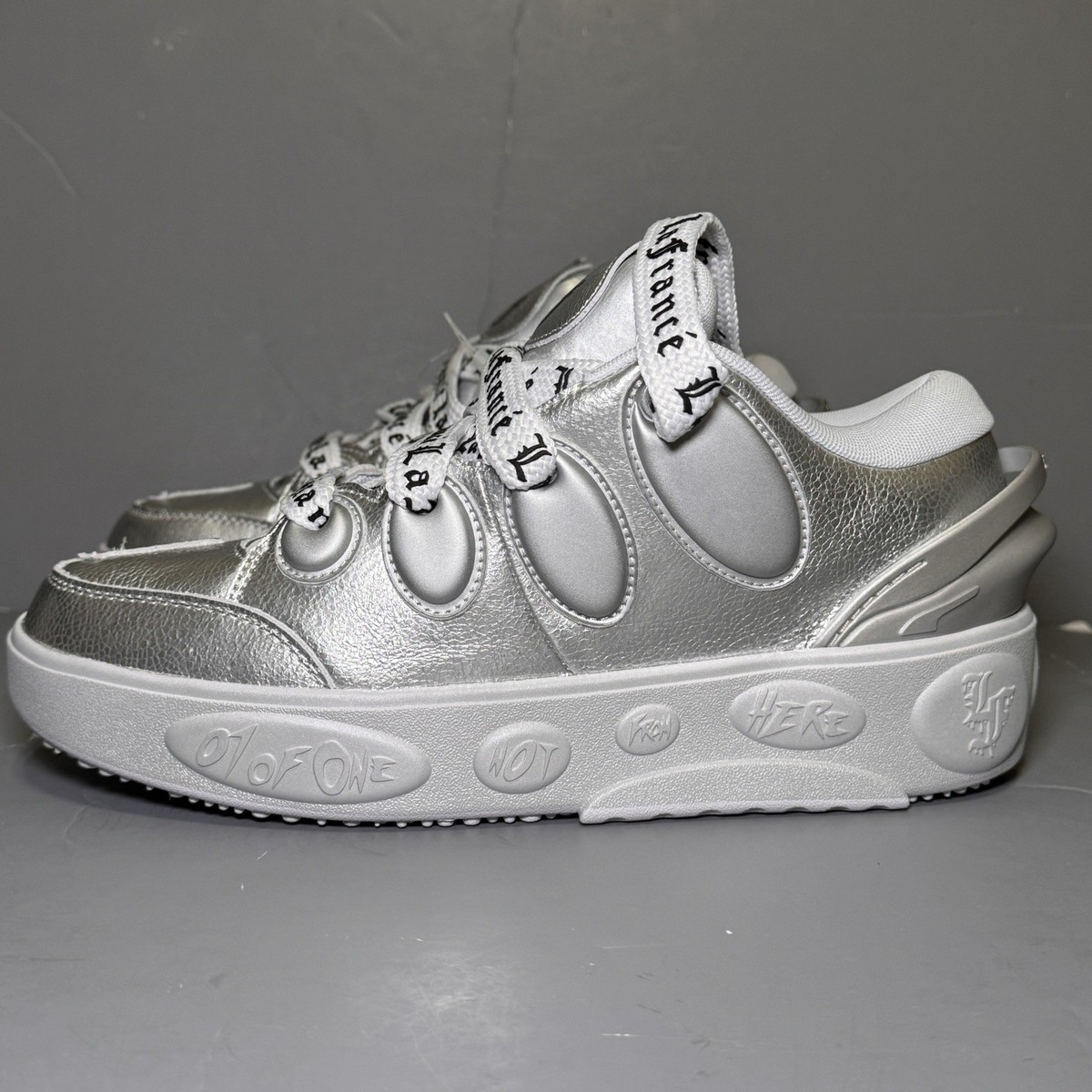 Puma Lamelo Ball Lafrance Written In Chrome Chunky Sneakers Silver