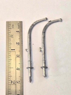 Ship Model Fittings Parts Accessories 2 White Metal Davits 40mm x 20mm