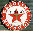 VINTAGE TEXACO GASOLINE MOTOR OIL PORCELAIN SIGN GAS