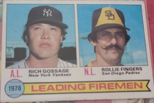 Topps Vintage 1979 League Leaders #8 Gossage Fingers Yankees Padres MLB Baseball