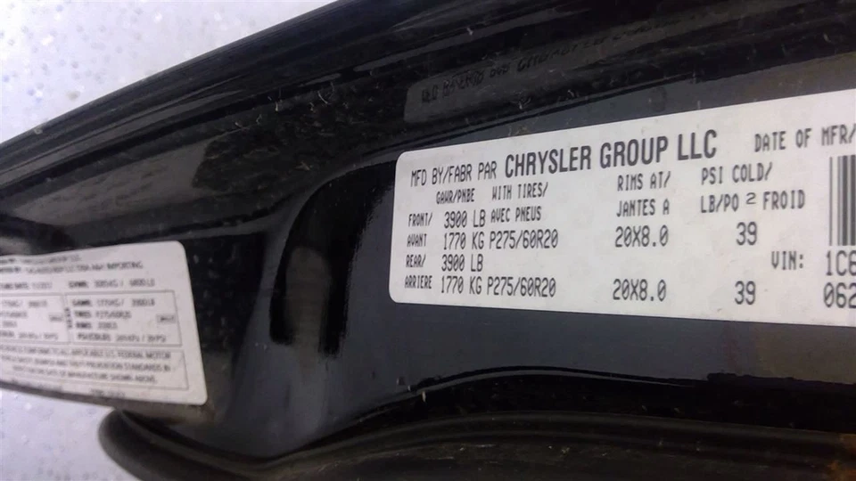 Dodge RAM 1500 2013 purificador de aire/caja 53032405AD 6781 Foto 4 de 4