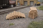 S Scale 1:64 Miniature Pallets – Set of 12 3D Printed Model Railroad Accessories