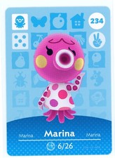Marina 234 - Amiibo Card - Animal Crossing Series 1 - New Authentic Nintendo