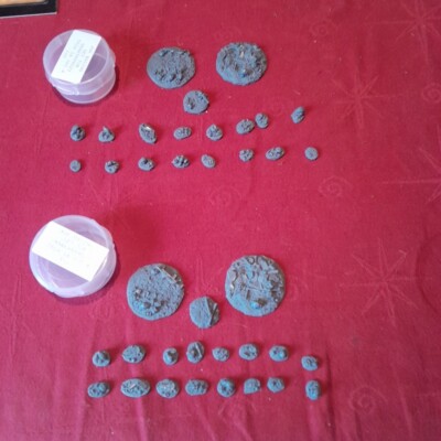 2 x Warhammer Citadel Basing Kit Sets Resin Tubs 2012 mint GW 99469999023