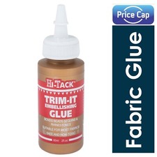 1 x Hi Tack Trim It Fabric Glue 60ml | Art Beads Sequins Diamante Rhinestones