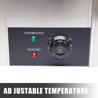 3x7L Gastronorm Bain Marie - Elektrischer Speisenwärmer 850W Für Restaurant & Catering