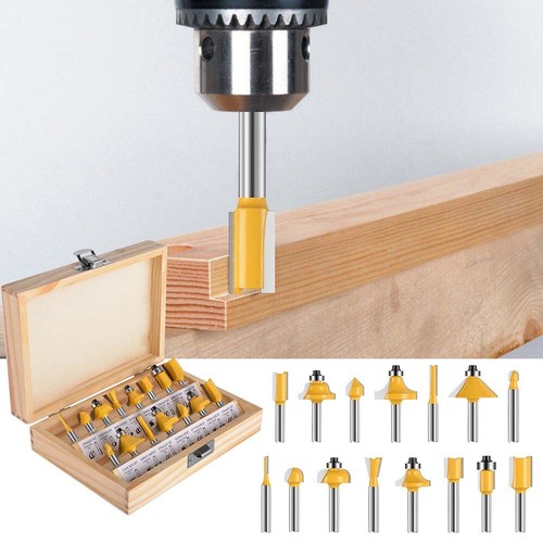 6mm Für Oberfräse Holzfräser Fräsersatz TCT 15-tgl Schaft Nutfräser Profilfräser - Bild 6 von 12