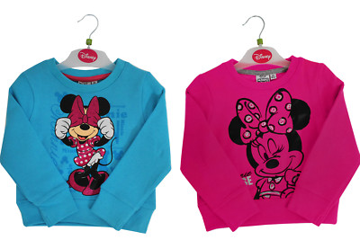 KINDER MÄDCHEN MINNIE MAUS SWEATSHIRT PULLOVER KINDER DISNEY TOP KLEIDUNG