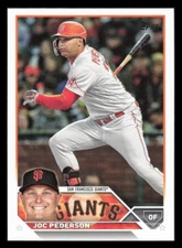 3 2023 Topps San Francisco Giants Baseball Cards #335 508 552 Pederson Flores