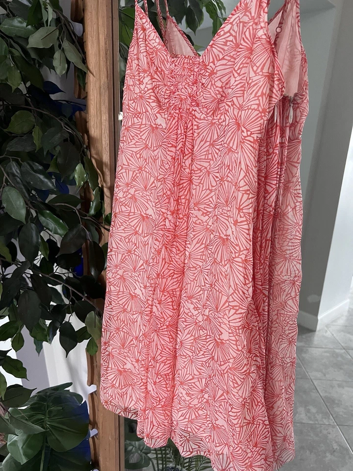 Mini vestido túnica seda jugoso alta costura naranja Foto 2 de 4