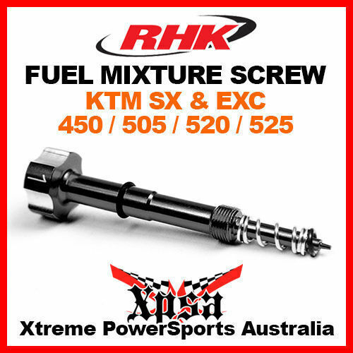 RHK FUEL MIXTURE SCREW KEIHIN FCR CARBY BLACK KTM SX EXC 450 500 505