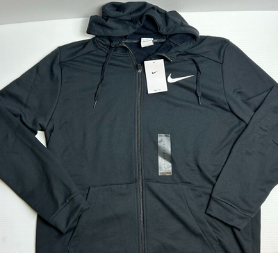 Men's Nike Dri-Fit Training Full Zip Pullover Hoodie Black Size XL DB4206- 010 for sale online | eBay