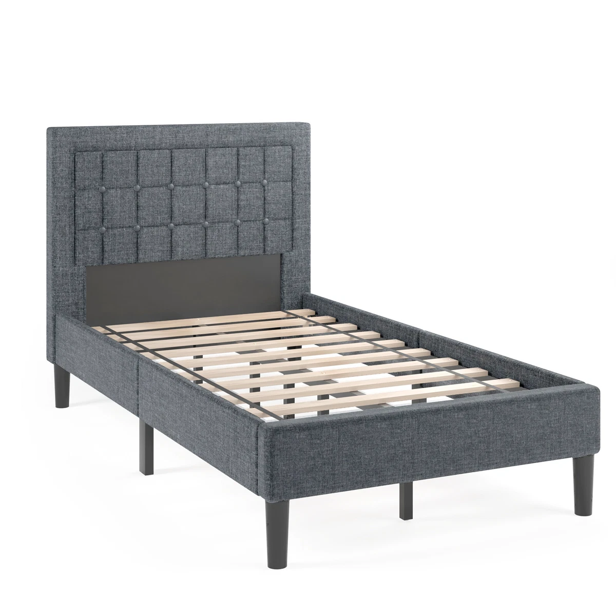 Twin size bed 2024 frame with headboard