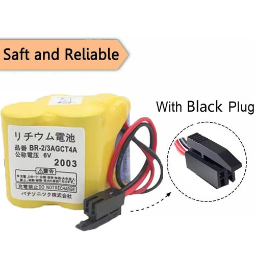 1pcs BR-2/3AGCT4A BR2/3AG BR2/3AGCT4A Batteria per FANUC A98L-0031-0025 con spina US - Foto 4 di 8