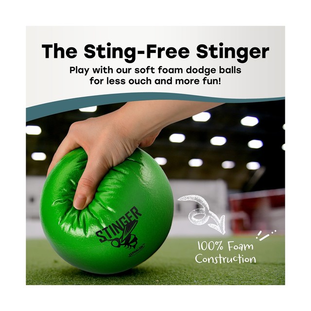 Dodgeballs Foam Soft Skin Low Bounce 6" Set of 6 Dodge Balls for Kids