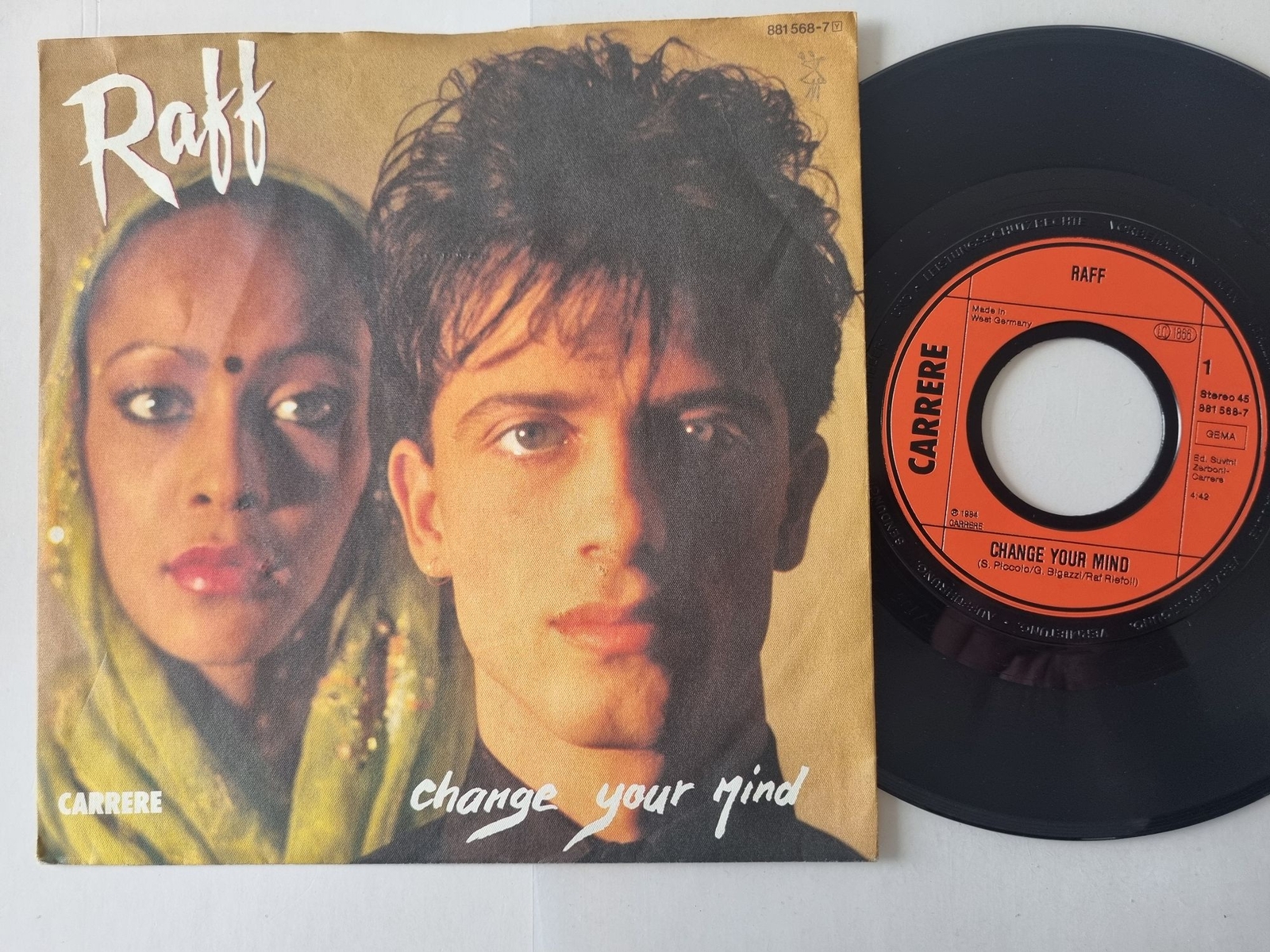 Raff/ Raf - Change your mind 7'' Vinyl Germany ITALO DISCO
