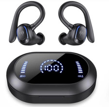 Over-Ear Headphones Wireless Earbuds 60hrs Playback IPX7 Waterproof Earphones