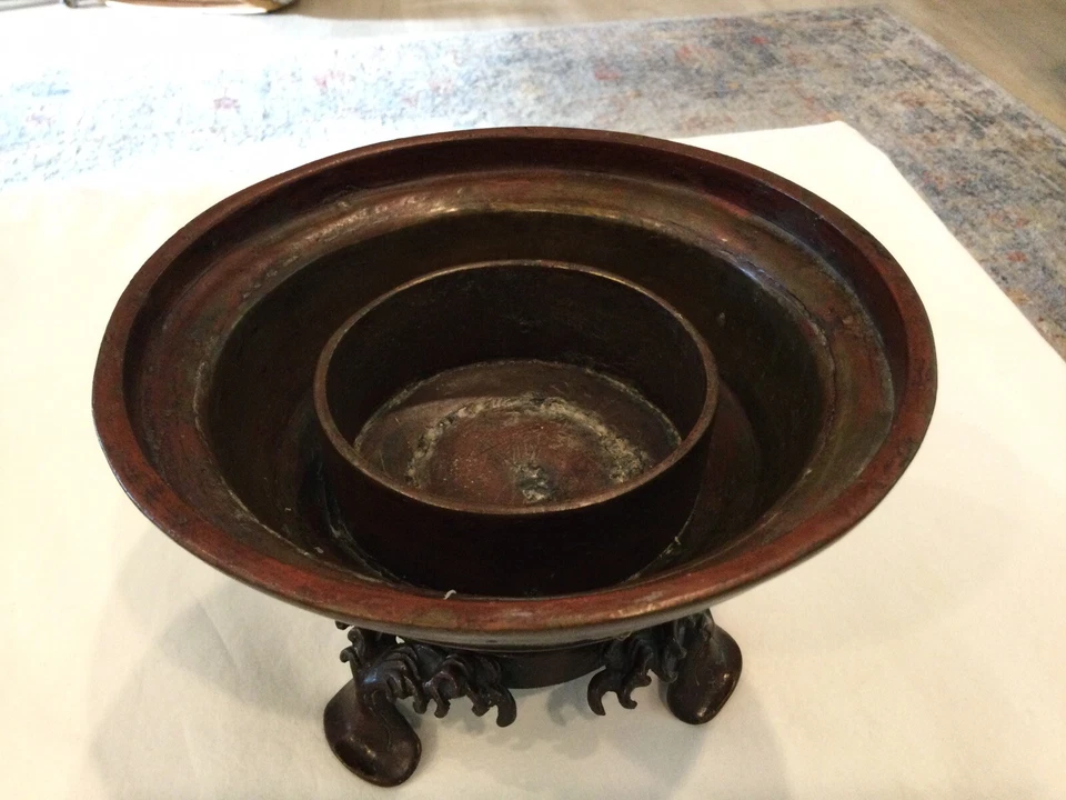 Bronze Censer Lotus Feet - Imagem 3 de 4