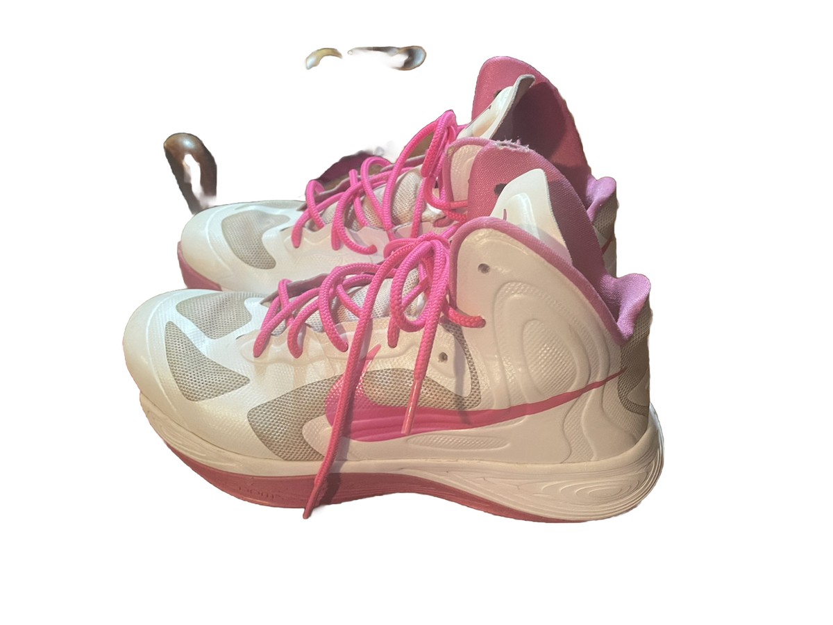 Nike Breast Cancer Ribbon Hyperfuse White/Pink Shoe Womens Size
