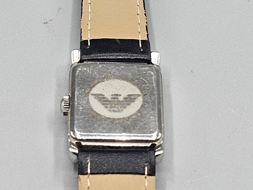 Emporio Armani Ar-0204 Quartz Ladies Square Watch 24mm New Battery & Strap - Picture 6 of 7