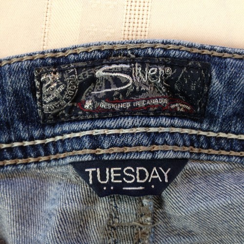 SILVER JEANS Tuesday Medium Wash Low-Rise Straight Leg Denim Jeans Damen 28/31 - Bild 7 von 11