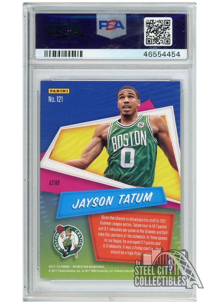 Jayson Tatum 2017 Panini Revolution Astro Rookie Card #121 PSA 10