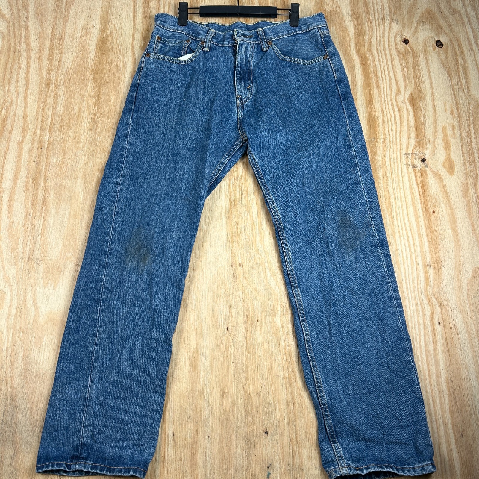 Vintage Levi's 505 Classic Straight Leg Denim Jeans Men's W32 L29 Medium Wash