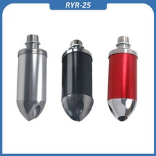 Aluminium Exhaust Muffler For 212cc GX200 Go kart Red/Silver/Black 3/4" Threaded