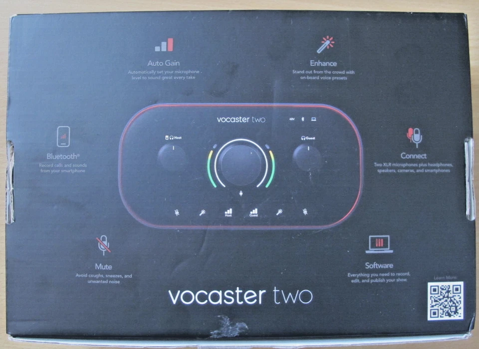 Focusrite Vocaster Two Podcast Interface Solo Content Creators  Open Box - Image 2 of 4