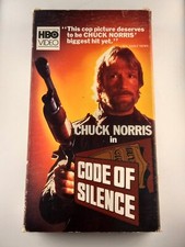 Code of Silence (VHS) 1985 Chuck Norris, Henry Silva, Bert Remsen TESTED