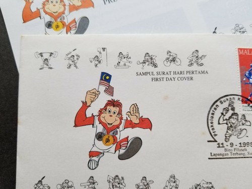 Malaysia KL 98 XVI Commonwealth Games 1995 Badminton Boxing Sport (FDC *see scan - Picture 4 of 10
