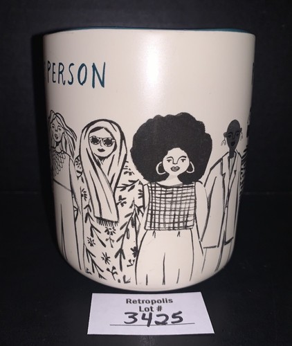 Taza de gres verde azulado Opalhouse PEOPLE PERSON - Imagen 4 de 8