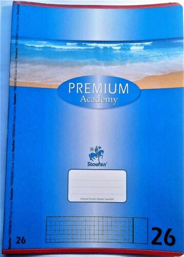 Karierte mit Rand Schulhefte