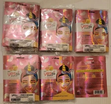 42 Yes To Grapefruit Brightening Vitamin C Glow Boosting Unicorn Paper Mask. NEW