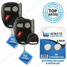 Replacement for GMC Sierra Sonoma Yukon Remote Car Keyless Key Fob Set Pair