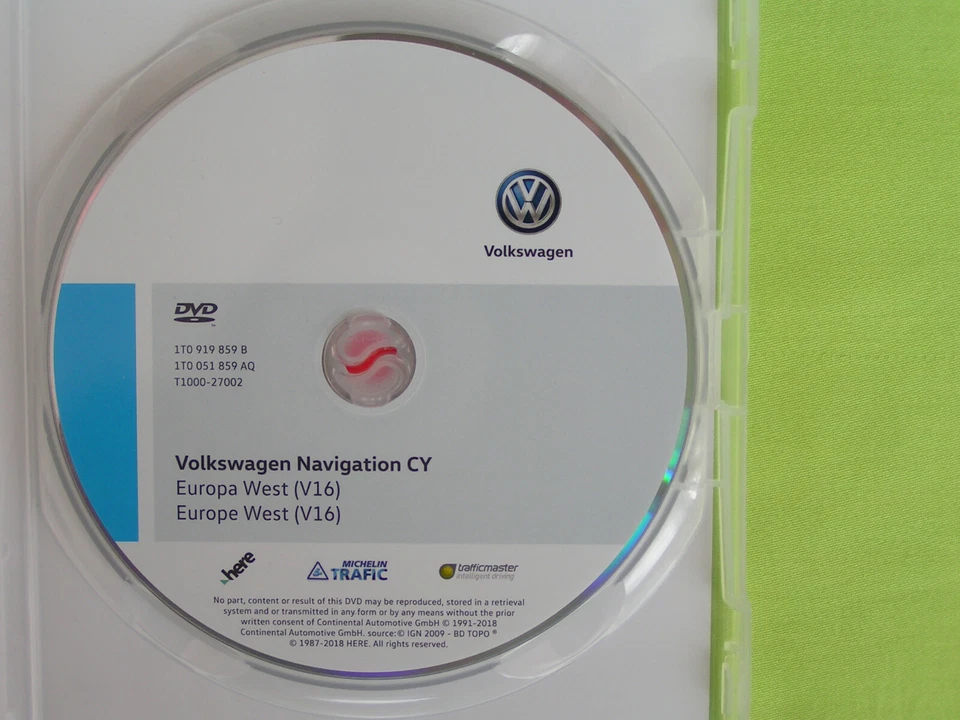 DVD NAVIGATION CY EUROPA 2019 V16 VW RNS 510 810 TOUAREG T5 PASSAT GOLF 6 TIGUAN - Bild 4 von 4